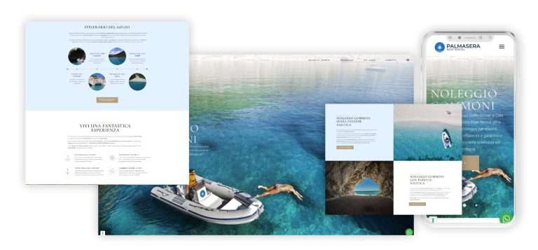 mock up sito web palmasera