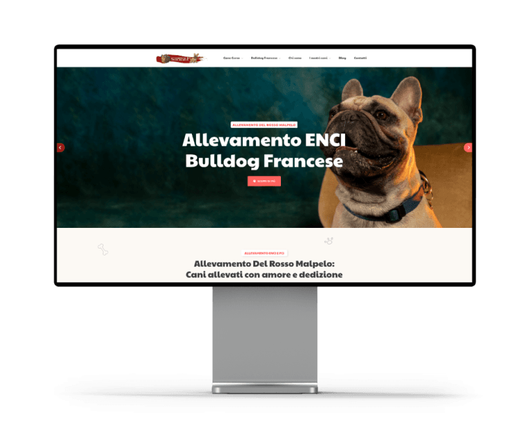 mockup sito web rosso malpelo