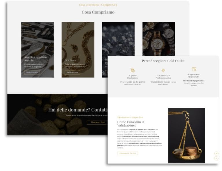 Sito Web per compro oro