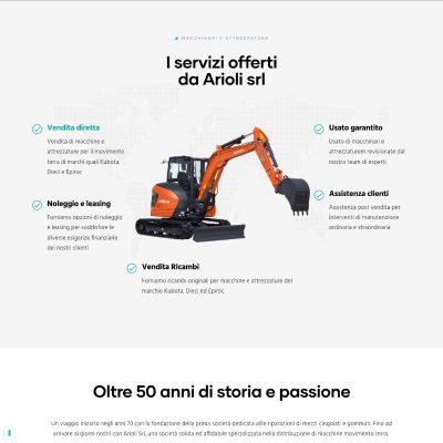 mockup sito arioli