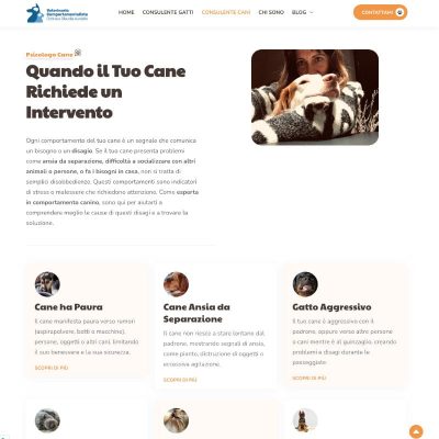 screen sito web comportamentalista
