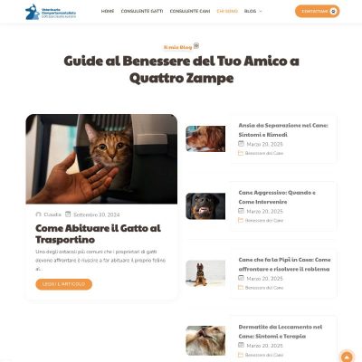 screen sito web comportamentalista