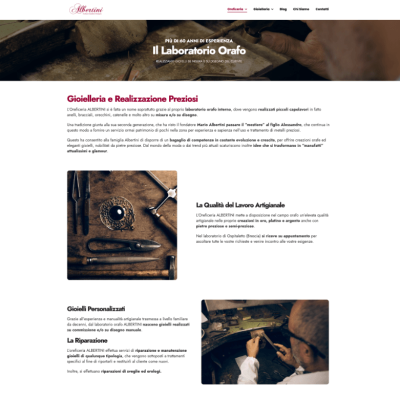sito web per oreficeria screen 1